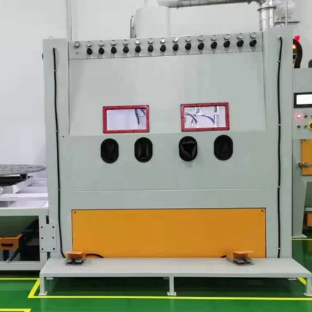 菏泽高效生产，从箱体手动喷砂机开始，提升零部件质量